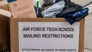 Air Force Tech School Mailing Restrictions