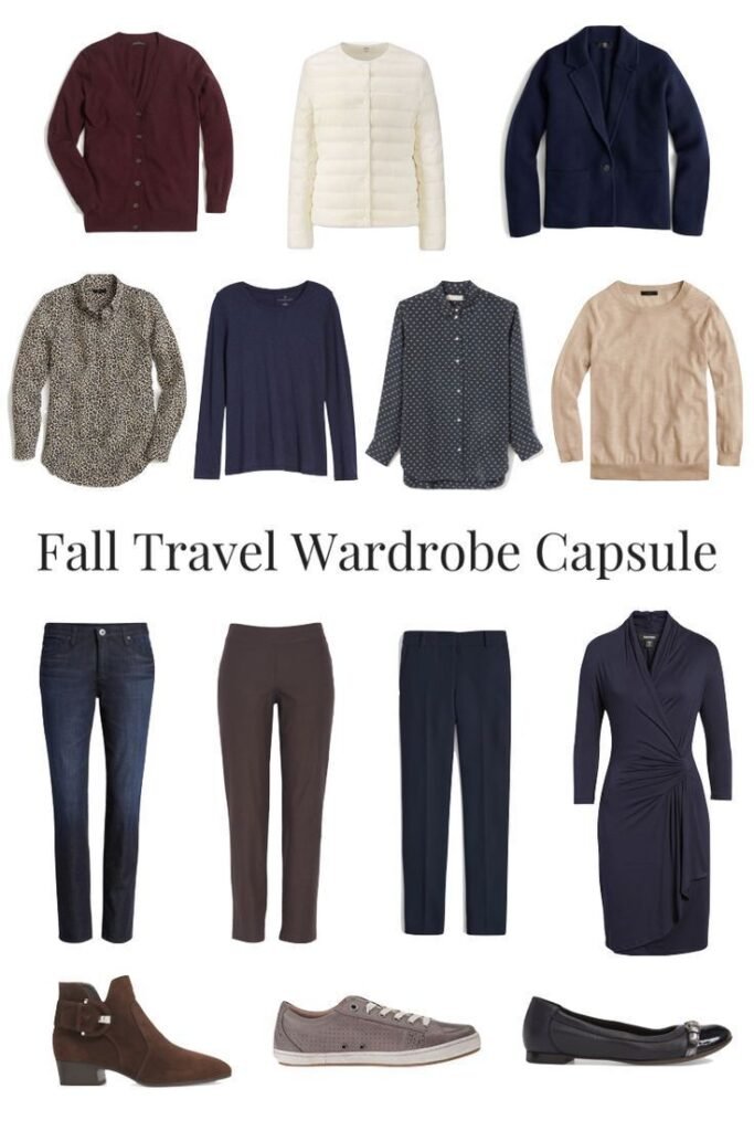 fall travel capsule wardrobe 2024 women over 40