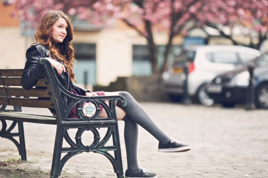 Girl wearing culottes chic