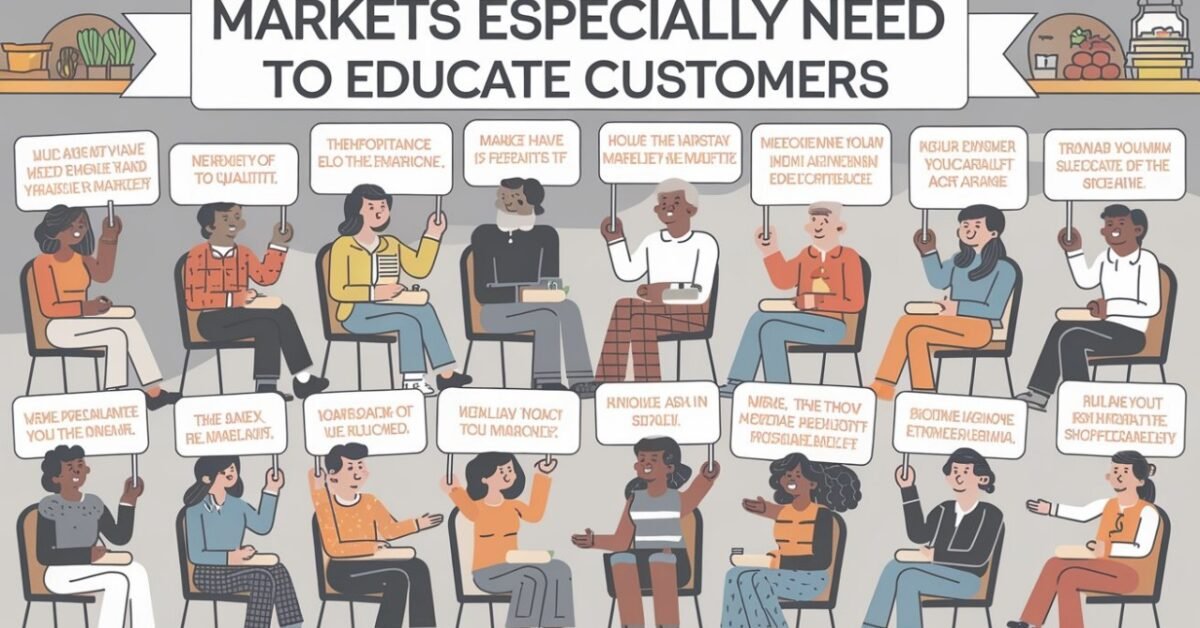 Markets Especially Need to Educate Customers